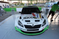 Rallye Český Krumlov: Čtvrteční odpoledne na Výstavišti v Českých Budějovicích
